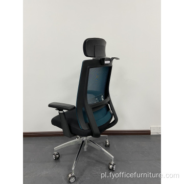 Cena fabryczna z wysokim oparciem dla personelu biurowego Obrotowe duże wysokie krzesło z siatki